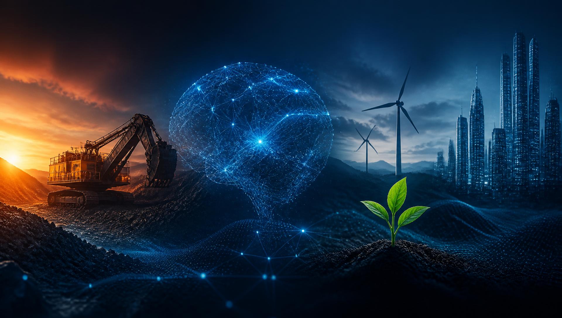 Mining, AI and clean-energy innovation collage